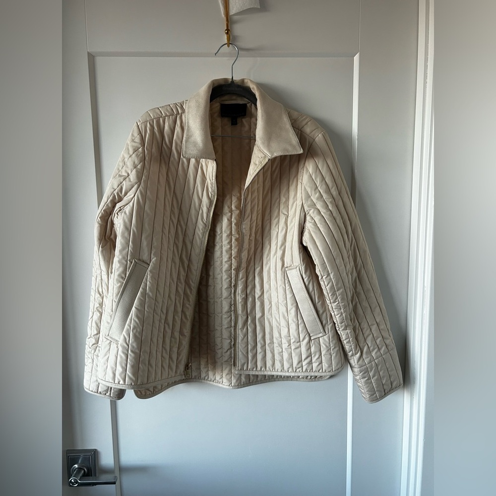 Banana Republic WATER-RESISTANT QUILTED BARN JACKET Almond Beige